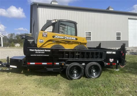 skid steer and dump trailer|mini skid steer trailer package.